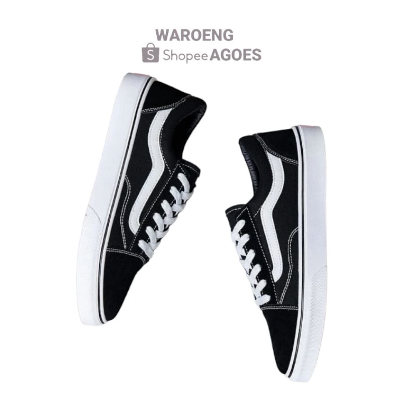 Sepatu Vans Old Sneakers Pria Wanita Sepatu Vans Hitam