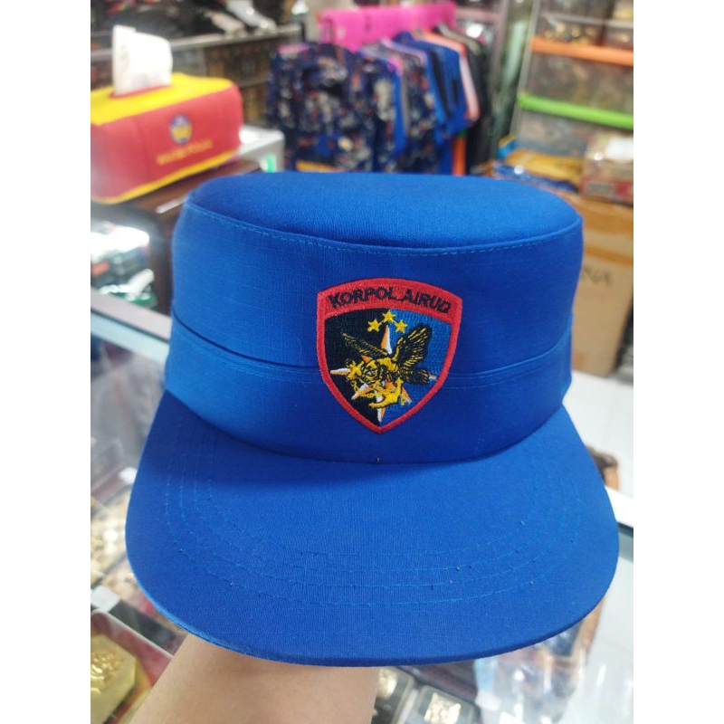 Topi Komando Korpol Airud Topi Komando Biru