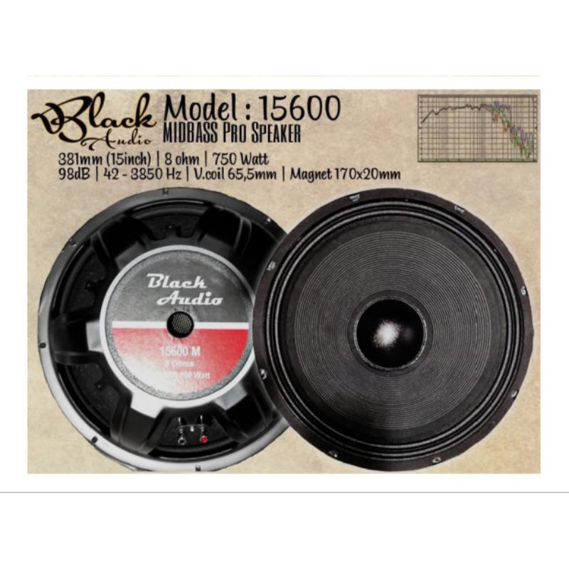 speaker black spider 15600