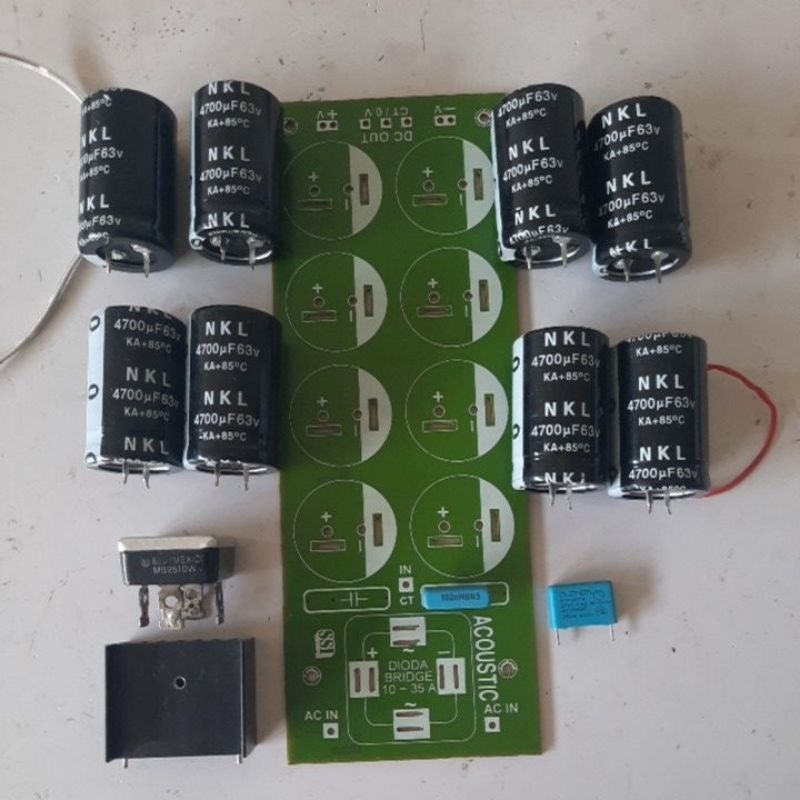 kit psu 8 elco 4700uf 63volt NKL asli barang baru , 1 set lengkap , barang tsb dijual dengan keadaan