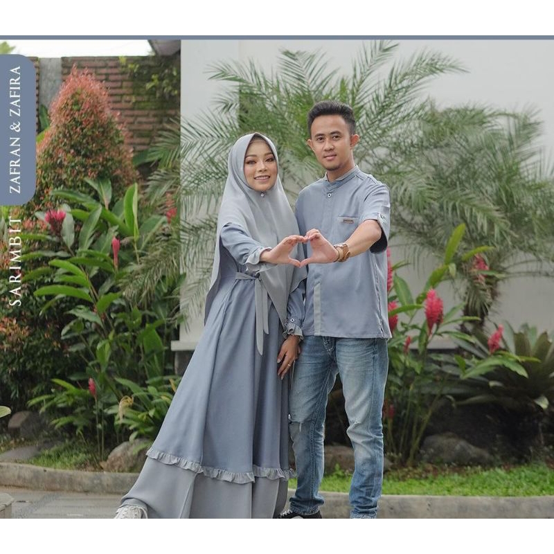 Promo cuci gudang//sarimbit zafran zafira isa hijab//gamis & koko