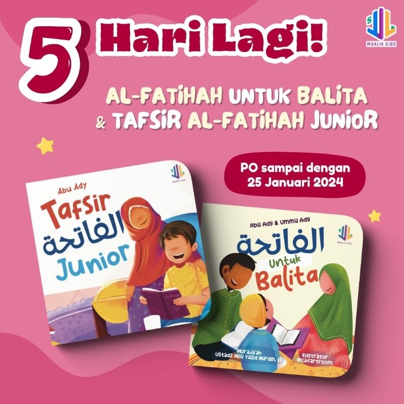 MAALIK KIDS - Buku Al-Fatihah untuk Balita & Tafsir Al-Fatihah Junior