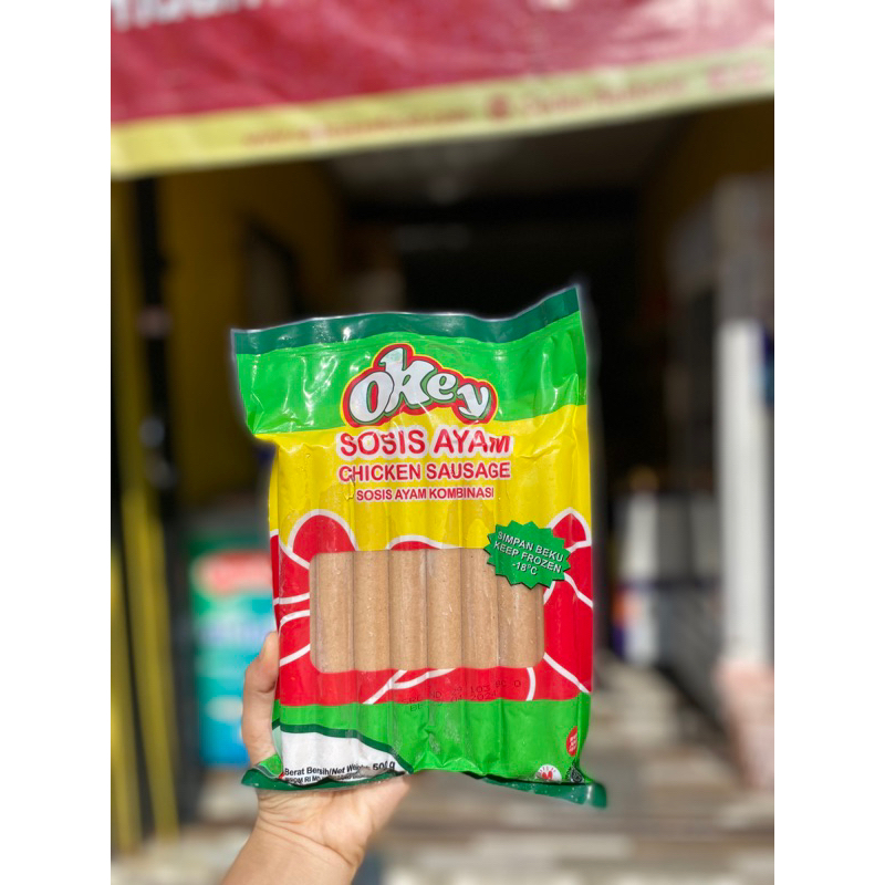 

Sosis Ayam okey 500g / isi 15 / frozen / okey