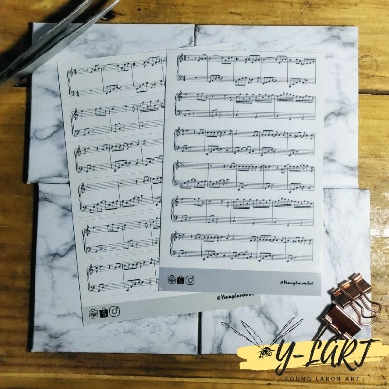 

Ylart Music Notes Sticker Sheet