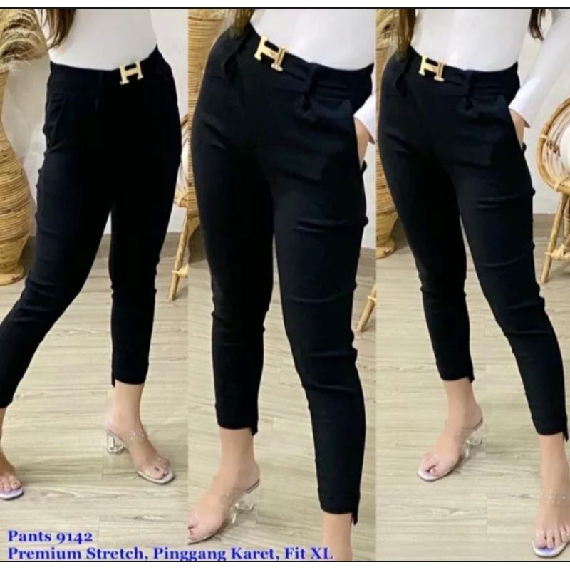 BEST SELLER CELANA LUNA BAGGY PANTS SCUBA HARMES JUMBO ELASTIS