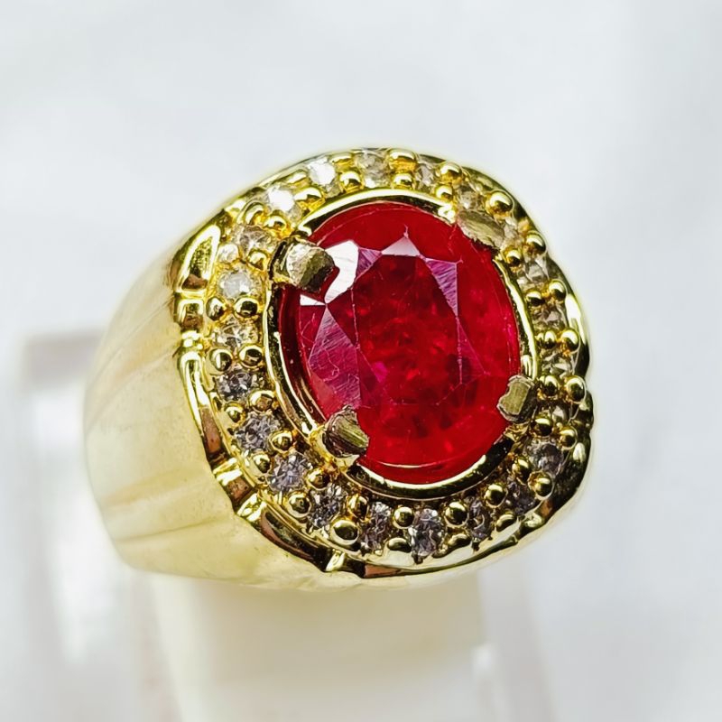 NATURAL BATU PERMATA RUBY MERAH