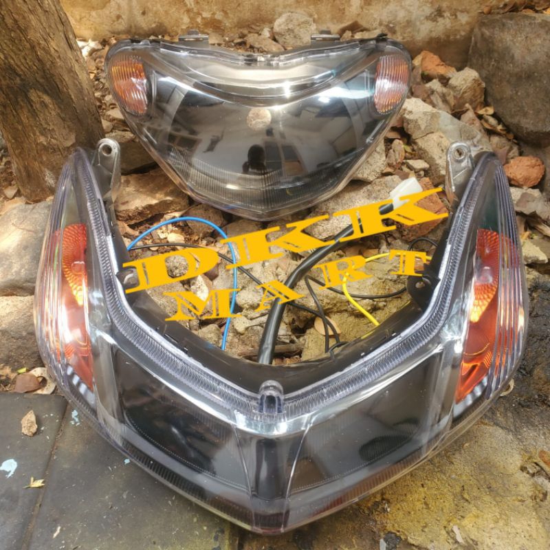 TERBARU PAKETAN MIO SMILE CUSTOM REFEKTOR LAMPU DEPAN MIO SMILE PLUS LAMPU SEN SET MIO SMILE CUSTOM 