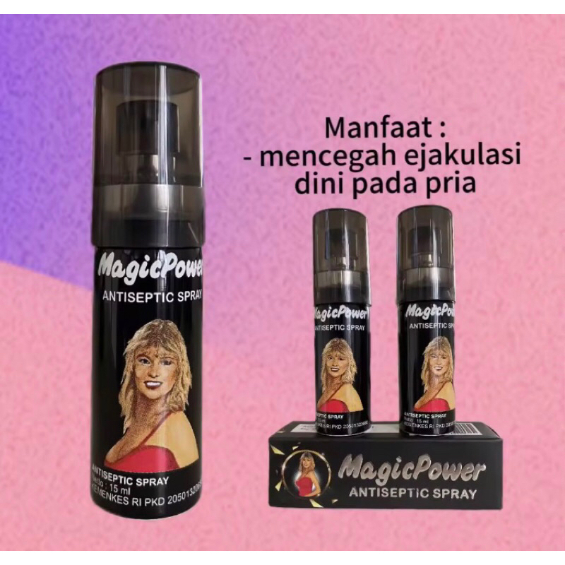 Tissue / Magic Power - Antiseptic Magic Power Spray ( Kotak Hitam )Isi 1Botol | Magic Power Spray BP