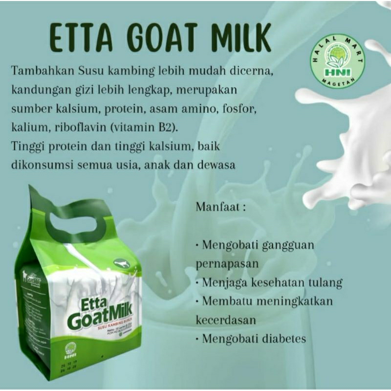 

(Bisa COD) Etta Goat Milk by HNI/HPAI (READY STOK)