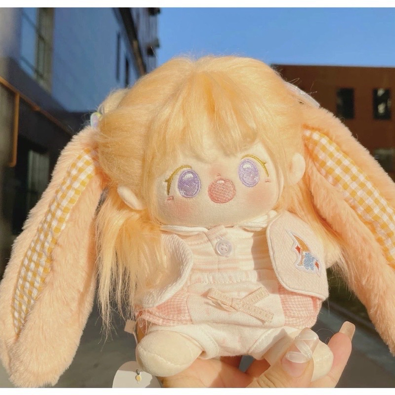 [READY STOCK ✅] NON ATTRIBUTE 20cm DOLL GEGE BUNNY [PRELOVED]