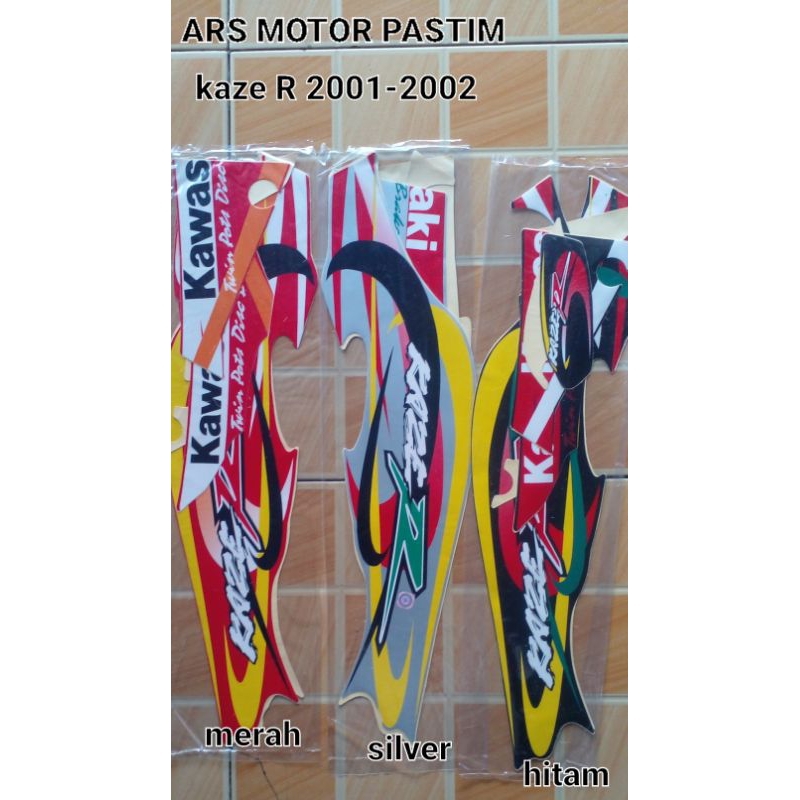 Striping sticker kawasaki kaze R 2000 2001 2002