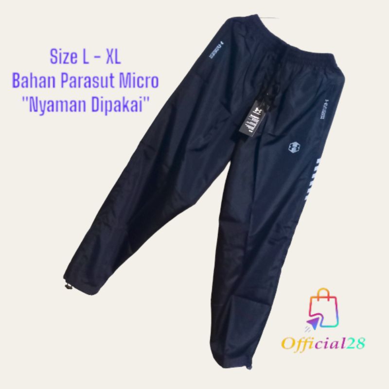celana sport training parasut olahraga lari gowes /bersepedah pria dan wanita Ua