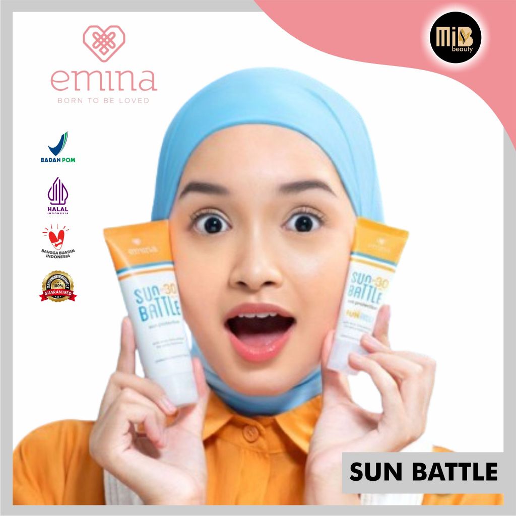 EMINA Sun Protection SPF 30 PA++ 60ml | Sun Battle SPF 45 | 30 PA++ 23ml | Sunscreen Skin Buddy
