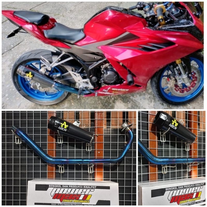 knalpot racing Arrow for Cbr150r, R15,Vixion,Gsx r150