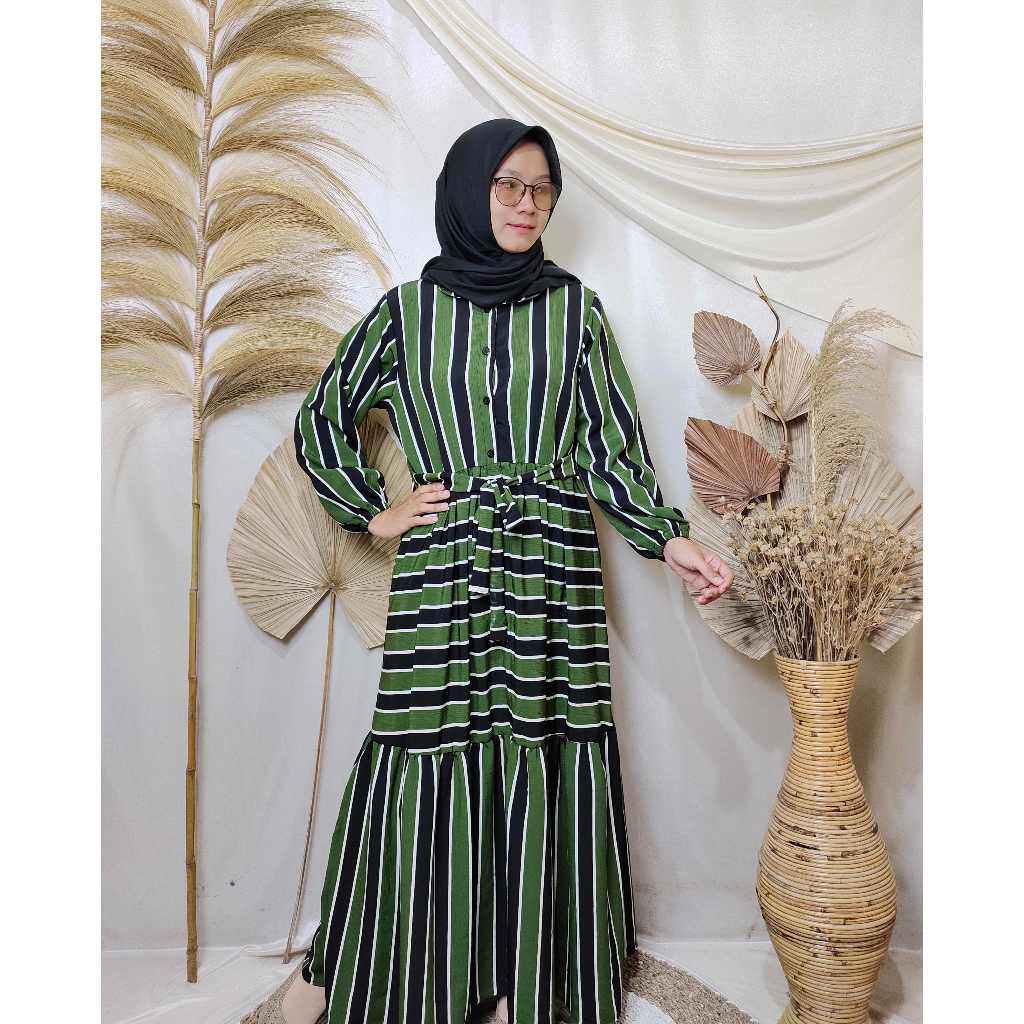 Dress Motif crinkle Yoryu