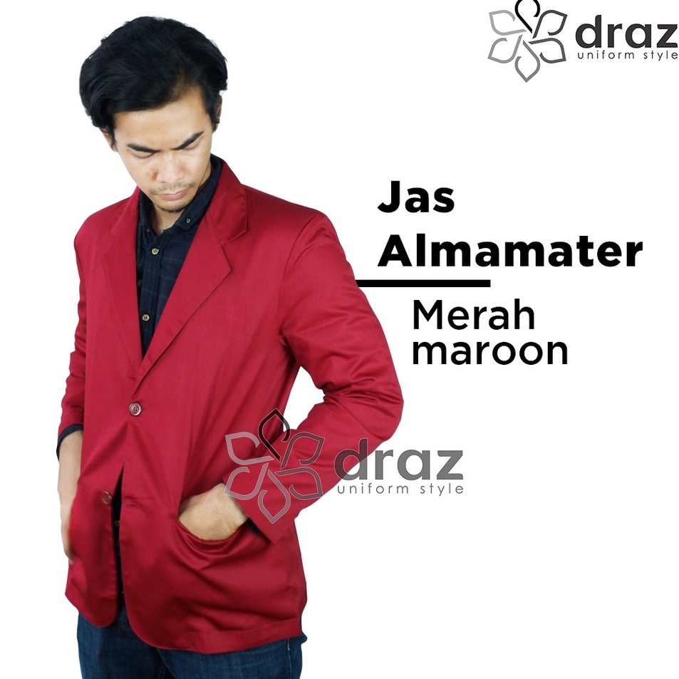 First Come  JAS ALMAMATER MERAH MARUN POLOS SEKOLAH OSIS PESANTREN MAHASISWA LEMBAGA UNIVERSITAS