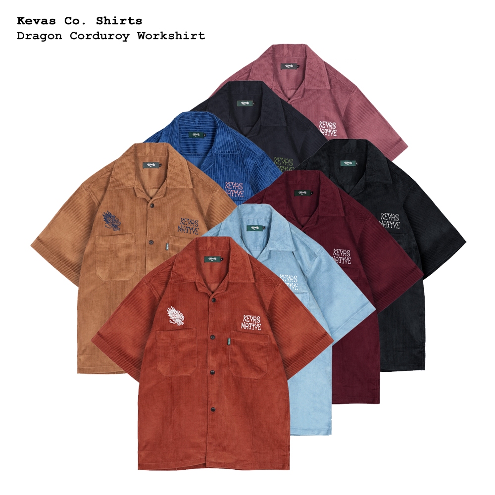 Kevas Dragon Corduroy Work Shirt
