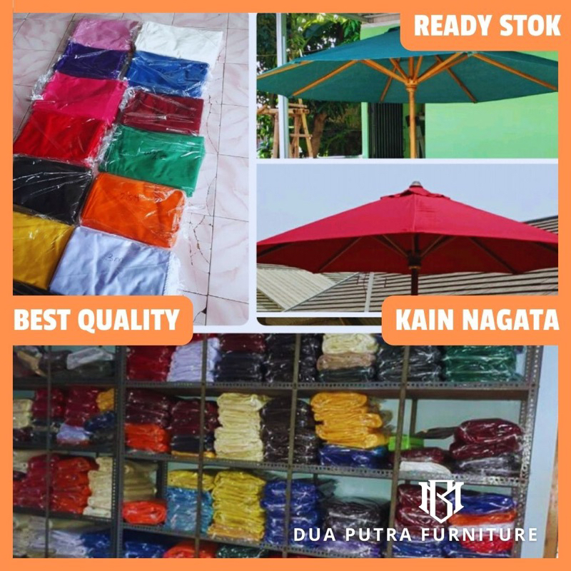 kain nagata dril, kain payung taman, kain payung cafe outdoor, kain tenda payung, kain payung pantai
