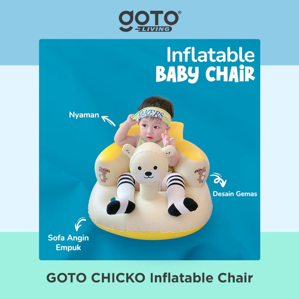 Goto Chicko Baby Chair Kursi Makan Sofa Angin Belajar Duduk Bayi