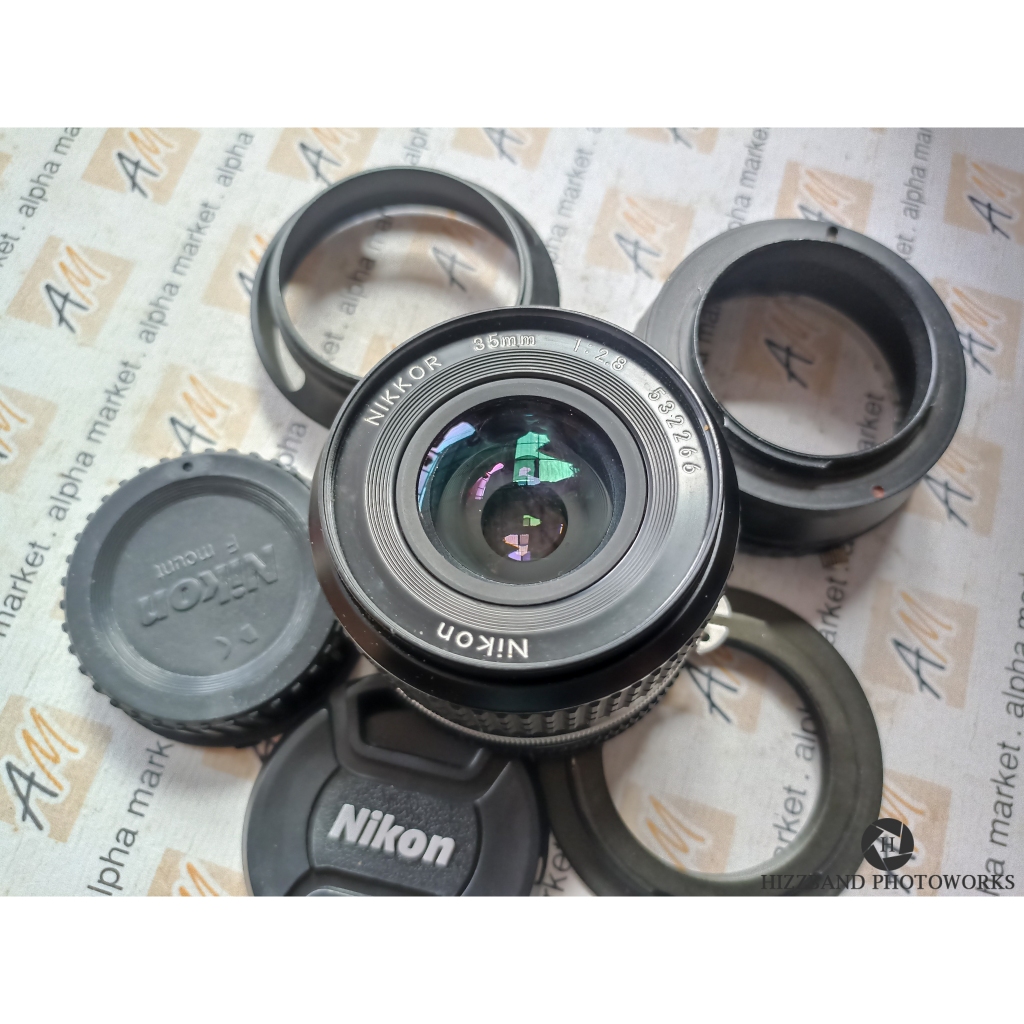 MULUS Lensa Manual Fix Wide Nikon Nikkor AIS 35mm f2.8 TAJAM BOKEH AI AI-S Canon EOS M Nikon Z Penta