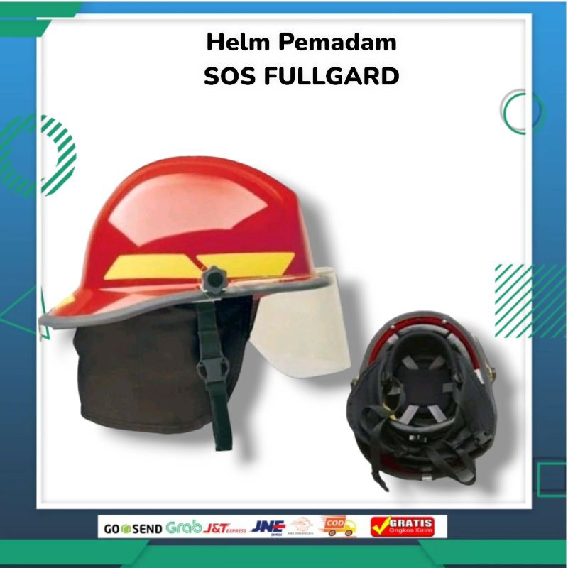 Helm Safety Pemadam  SOS Fullgard Original / Helm Safety Pemadam Ori