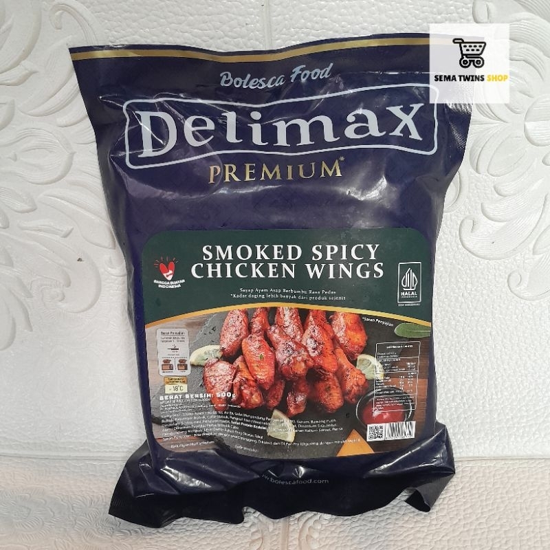 

DELIMAX SMOKED SPICY CHICKEN WINGS 500gr - PREMIUM