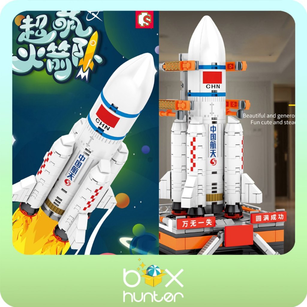 BRICK ROCKET | Mainan Rocket Creator Space Launcher Astronot Figure Bricks