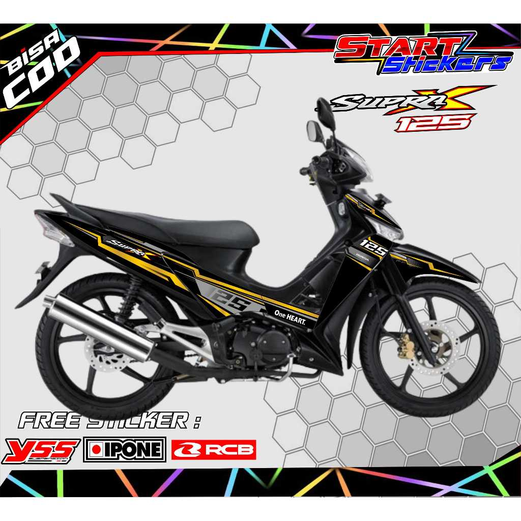STRIPING VARIASI HONDA SUPRA X 125 OLD / STIKER VARIASI MOTOR SUPRA X 125 OLD