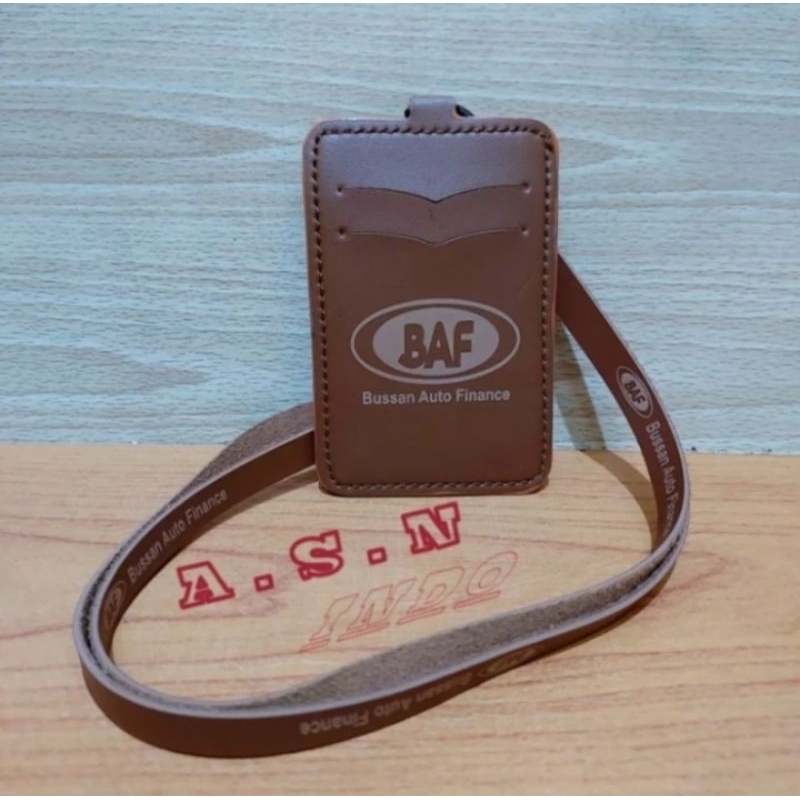 

HOLDER KALUNG ID CARD LOGO BAF COKLAT BEST QUALITY PREMIUM