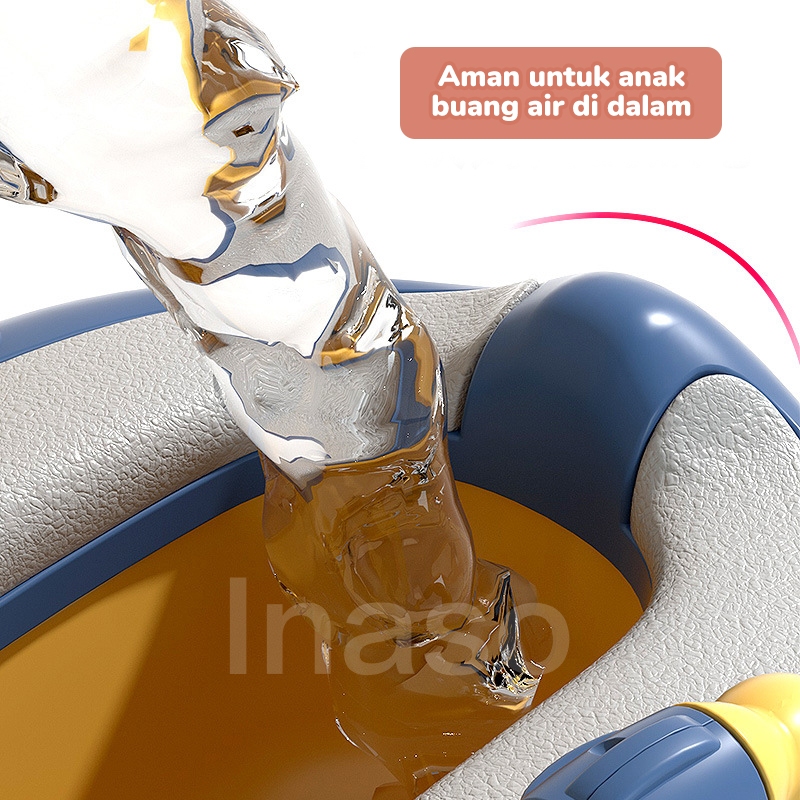 RJ9 Inaso Tempat Belajar Buang Air Baby Potty Training Anak Portable Potty Training WC Jongkok Duduk