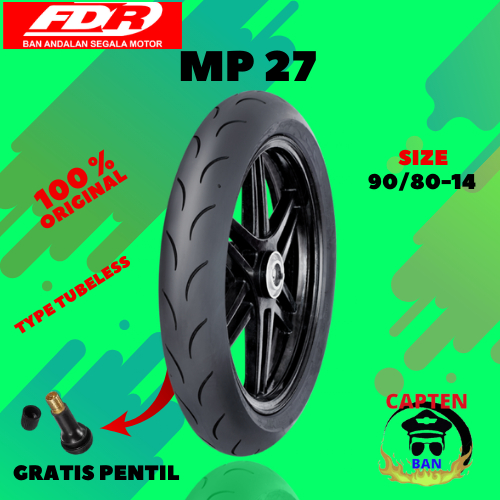 Ban Motor Matic FDR SPORT MP27 Racing Compound 90/80 Ring 14 Tubeless