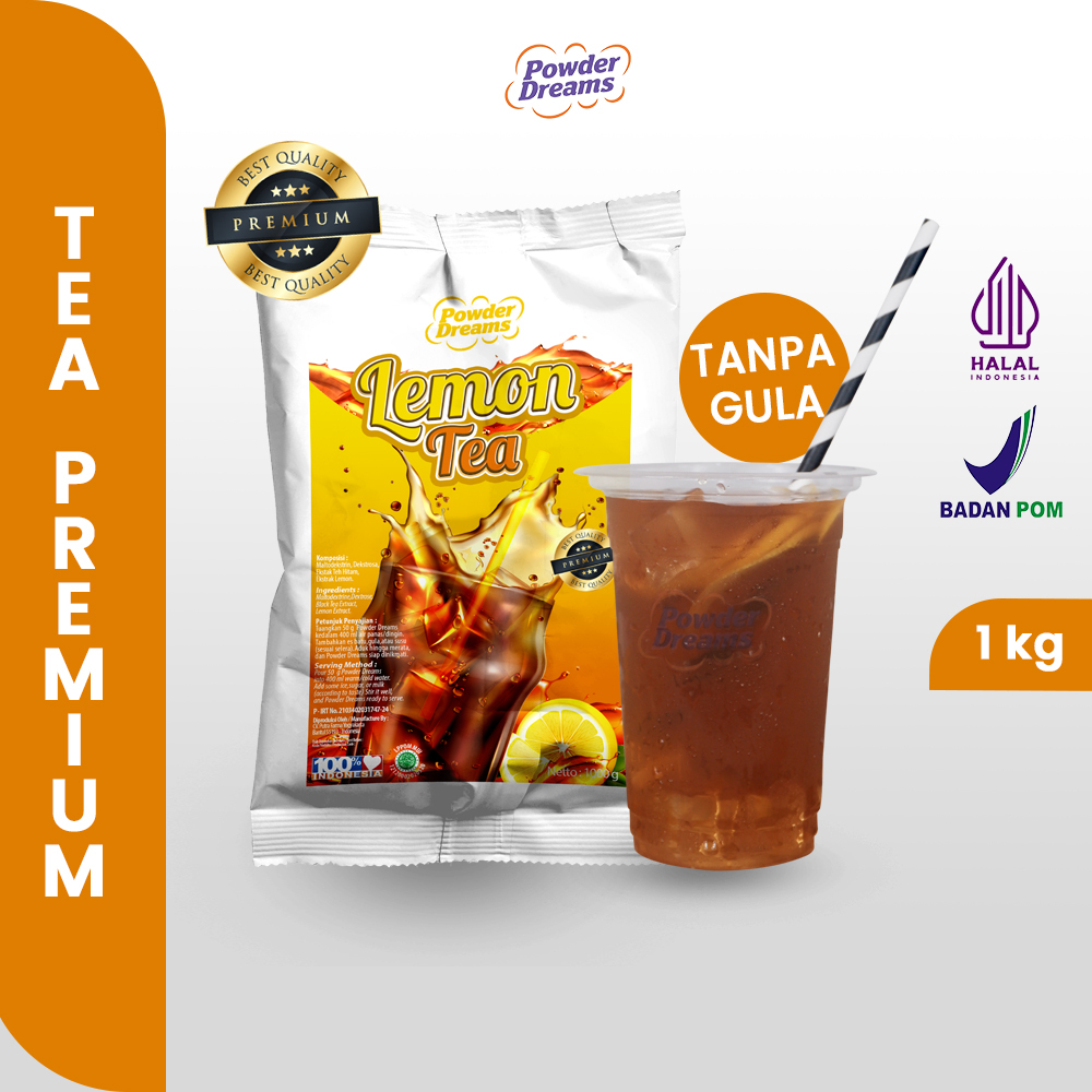 

Bubuk Minuman rasa Teh / Tea Series varian PREMIUM kemasan 1 KG - Powder Dreams
