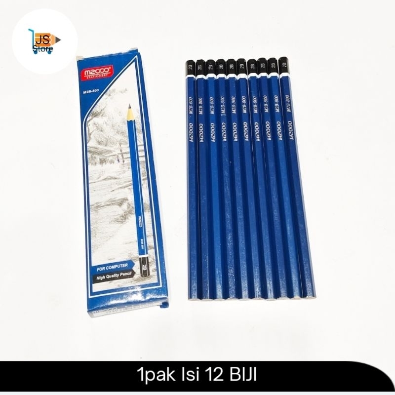 

(12 Biji) Pensil 2B M2000 M2B-800