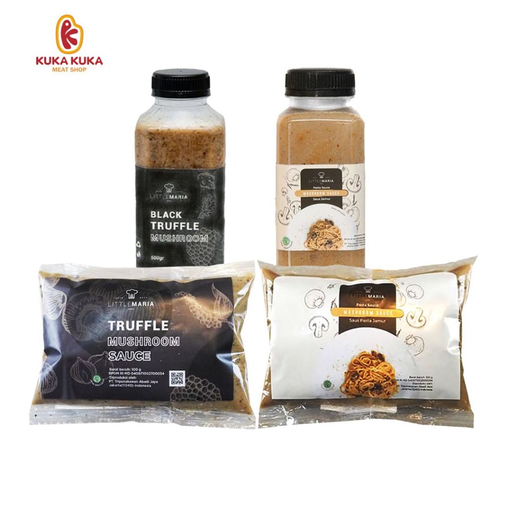 

Premium Little Maria Mushroom Sauce / Truffle Mushroom Sauce Halal BPOM - 250gr / 100gr