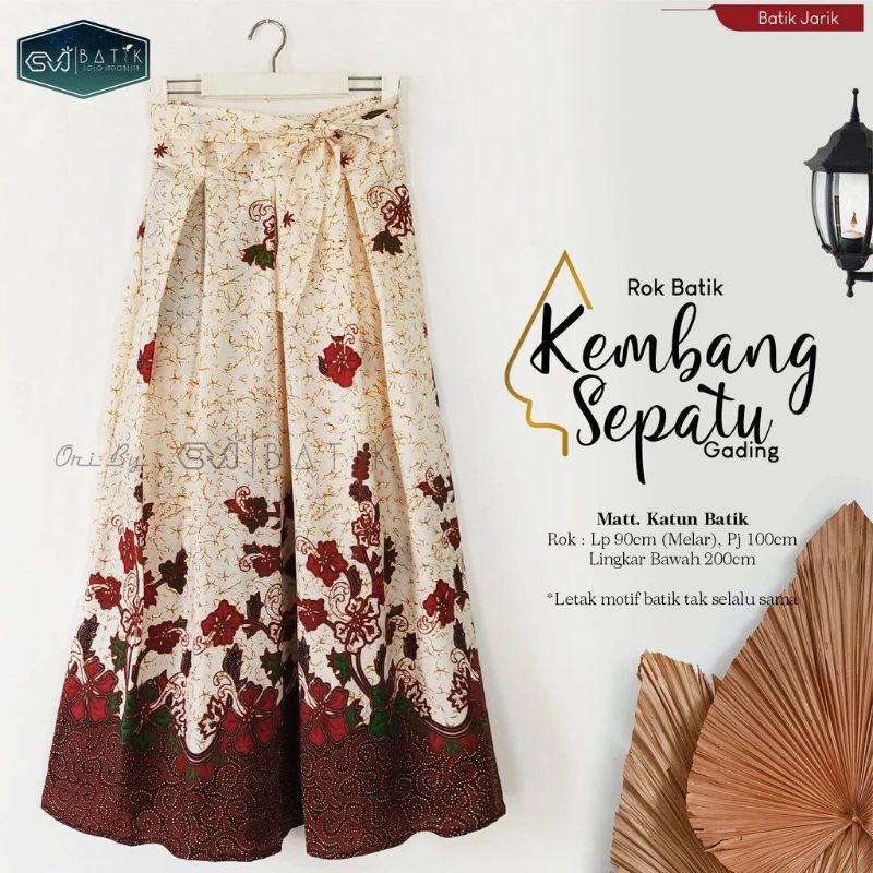 ROK BATIK PANJANG PAYUNG KLOK PREMIUM BAWAHAN WANITA