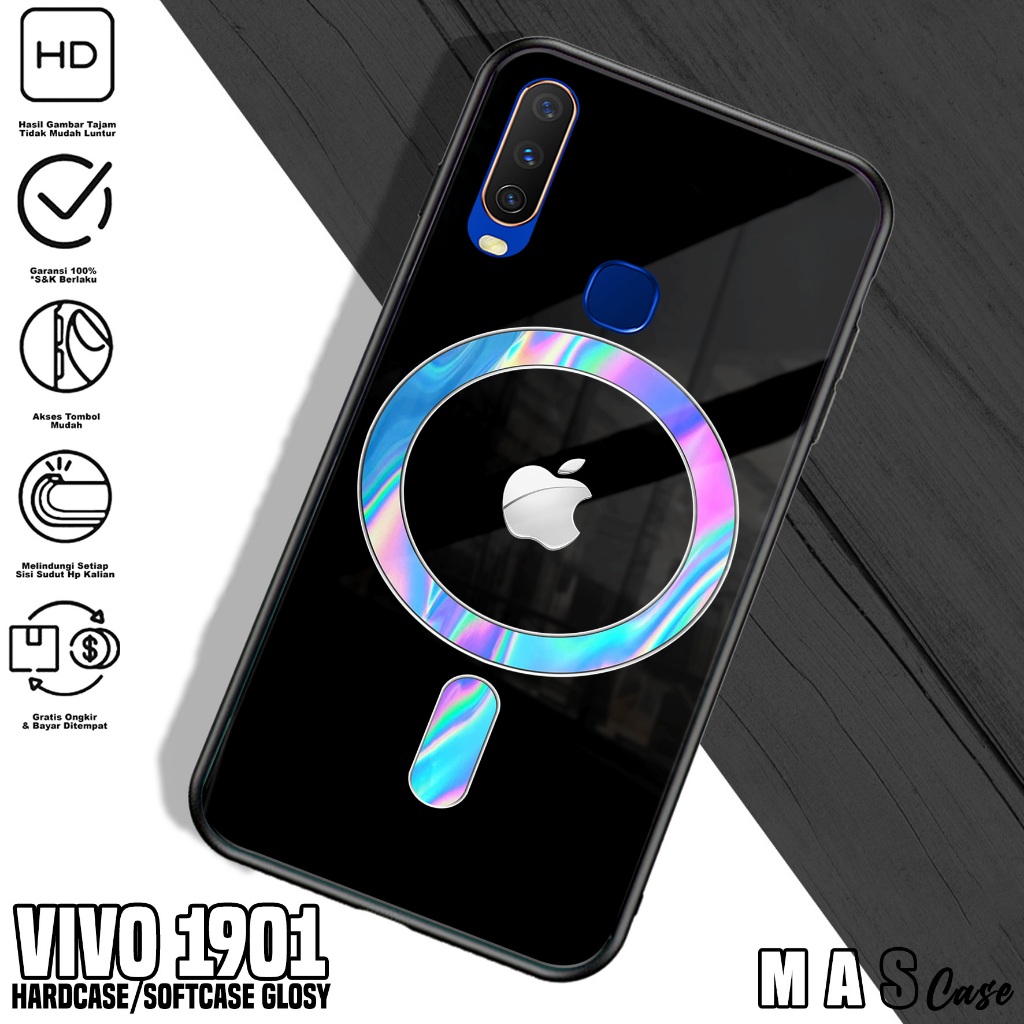 Case VIVO 1901 - Casing Hp VIVO 1901 ( Logo Magsv ) Silikon Hp VIVO 1901 - Softcase Glass Kaca VIVO 