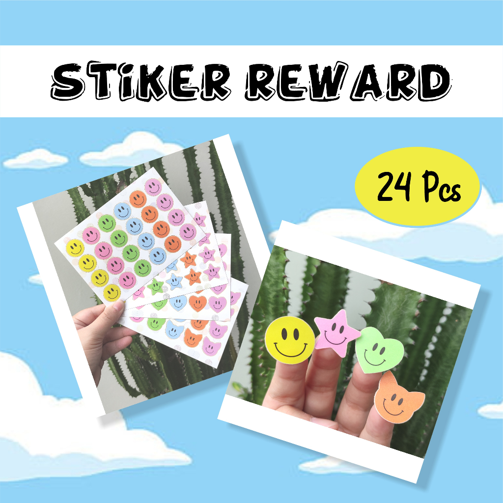 

24 Pcs Reward Sticker Anak / Stiker Hadiah Penghargaan Untuk Murid