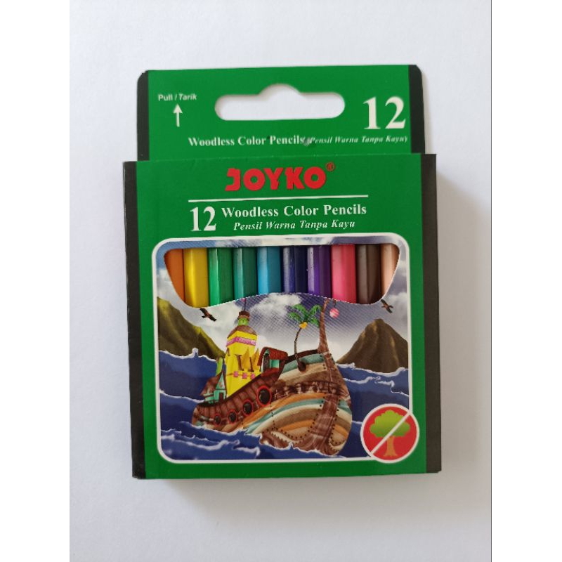 

Pencil warna 12 warna JOYKO (Pendek)