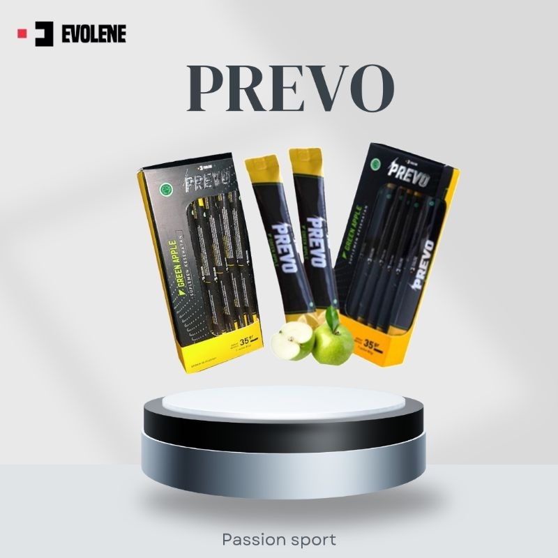 Promo Evolene Prevo kemasan 7 sachet/serving suplemen preworkout gym fitnes BPOM