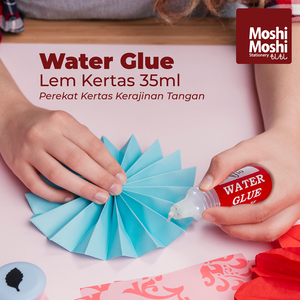 

12 PCS Lem Perekat Kertas Serbaguna Kerajinan Tangan Water Glue Paper 35ml