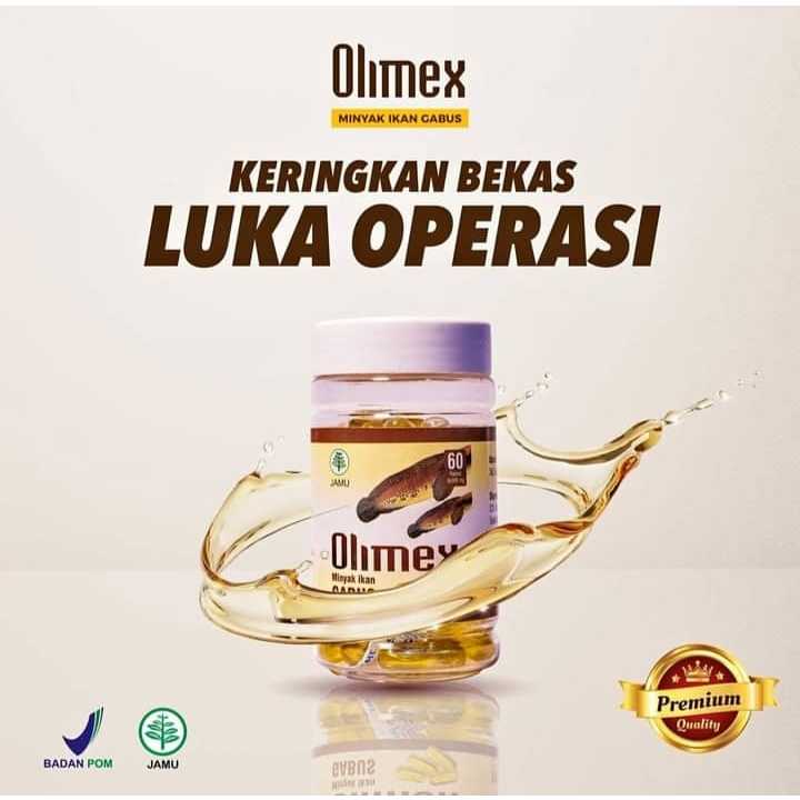 Kapsul Minyak Ikan Gabus OLIMEX Luka Pasca operasi