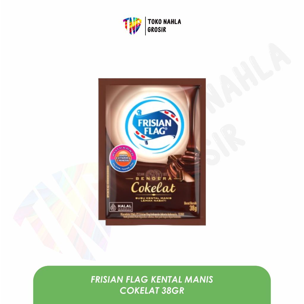 

Frisian Flag Susu Kental Manis Cokelat 40gr Kemasan Sashet Renceng Isi 6 Pcs