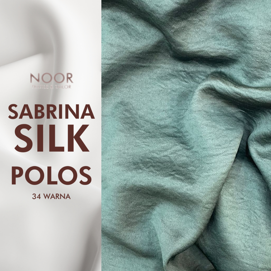 Sabrina Silk POLOS ALL COLOR | 34 Warna | Silk | Katun Crinkle | Bahan Mukena Premium | Bahan Gamis