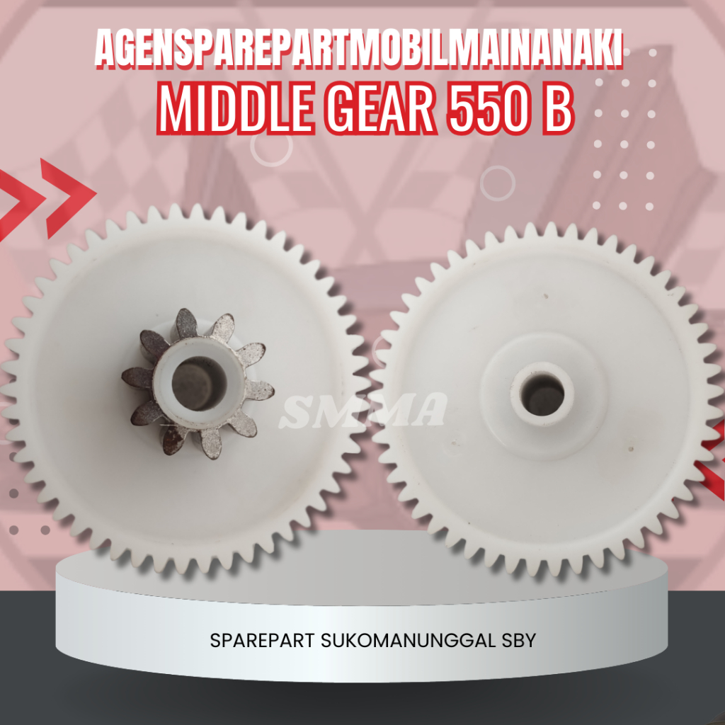 SMMA || GEAR DALAM TENGAH GEARBOX 550 MIDDLE GEAR DALAM GEARBOX WSJ RS550 MOBIL MOTOR MAINAN AKI ANA