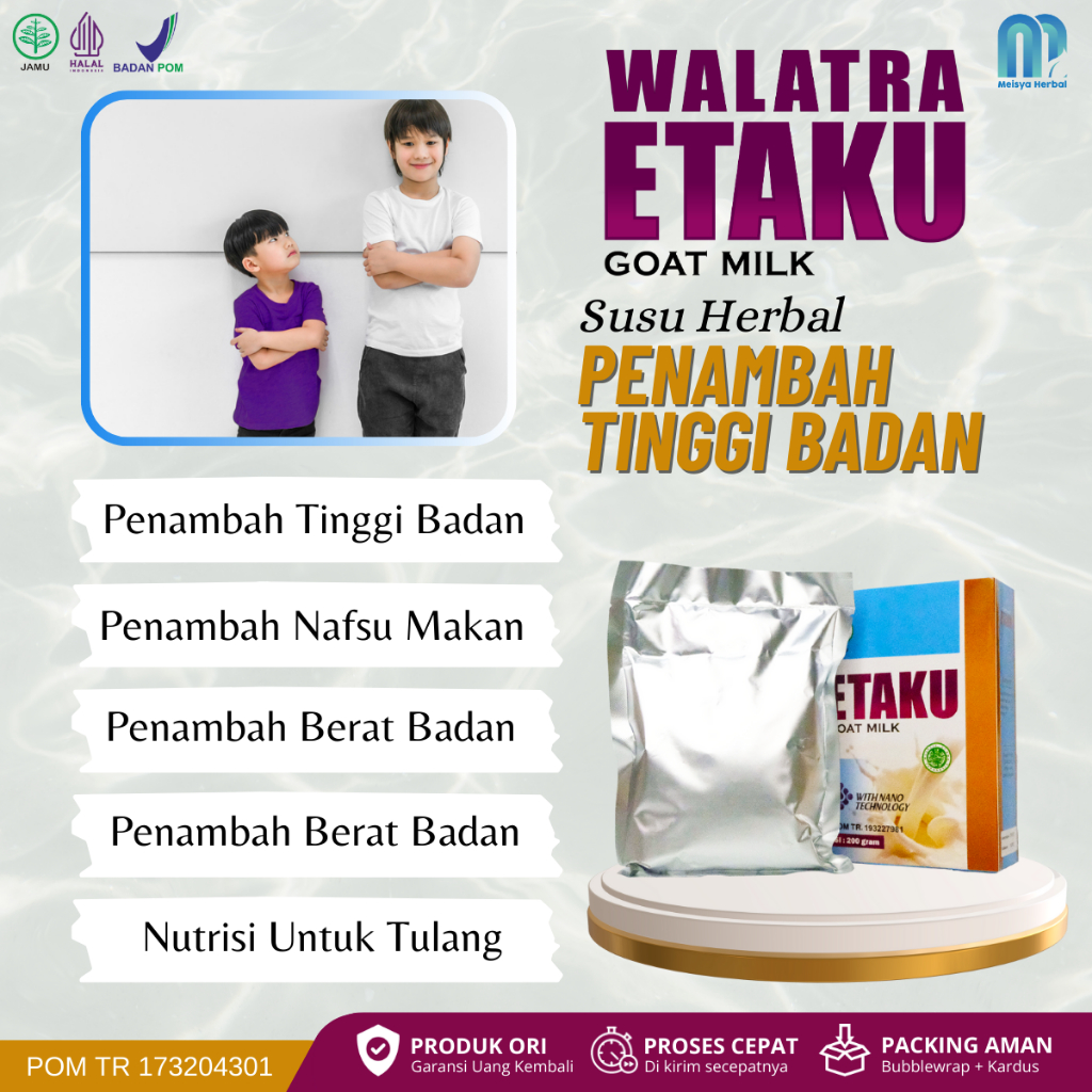 Susu Penambah Tinggi Badan Usia 2 3 5 6 12 16 18 Tahun Peninggi Badan Anak Dewasa Walatra Etaku Goat
