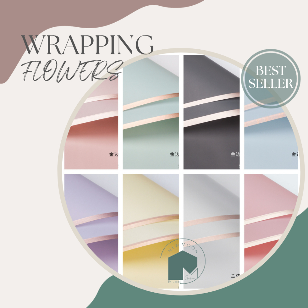 

Gratis Packing Aman Flower wrap cellophane Isi 5 kertas paper wrapping bouquet bunga buket vintage flower bungkus