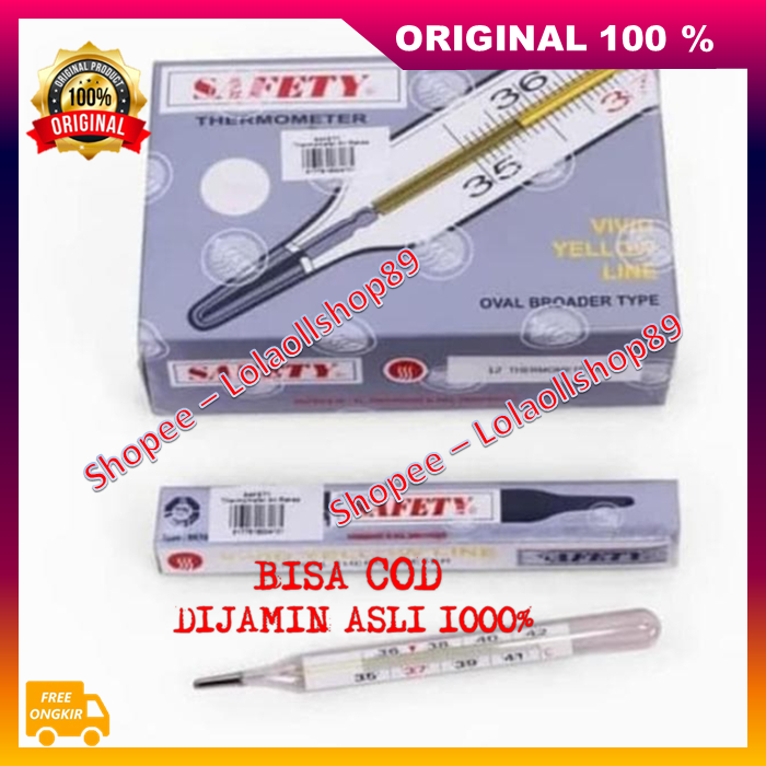 Termometer Air Raksa Alat Mengukur Suhu Tubuh ORIGINAL