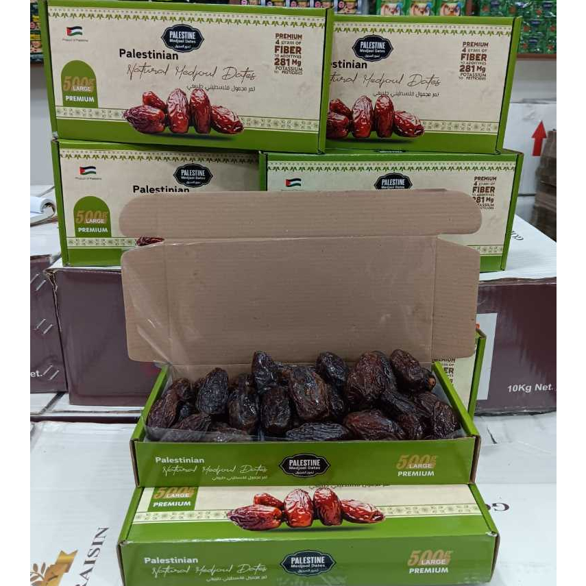 

Kurma Medjool palestina 1kg// Kurma Medjool premium jumbo(exp 2026)