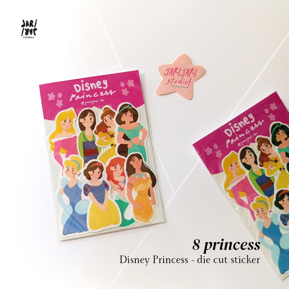

JARI JARI Disney Princess Sticker Pack / Stiker Die Cut
