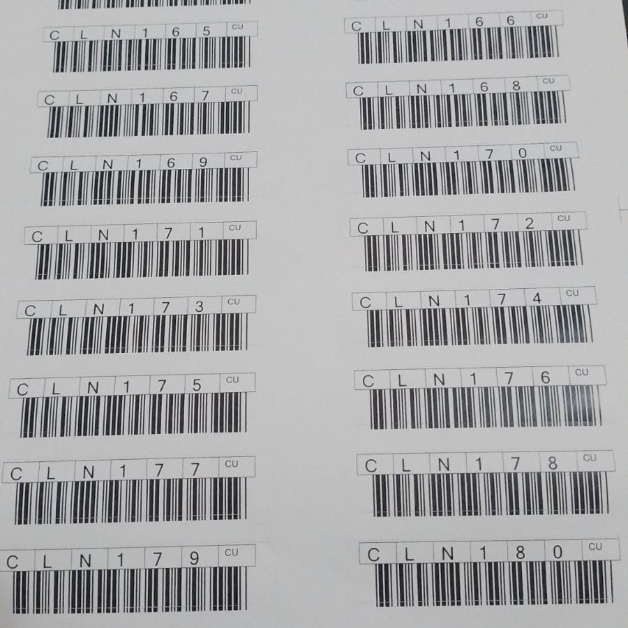 

BARCODE LABEL LTO CLEANING CL